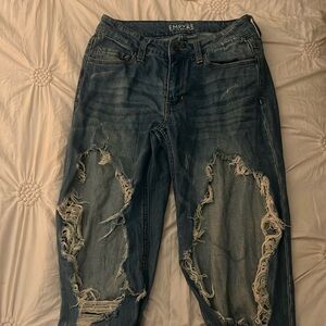 Empyre easton boyfriend jeans 
Size: 0 
Blue jeans